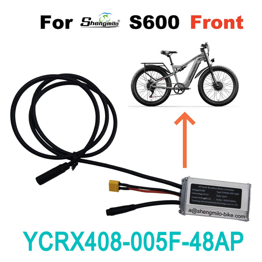 Official YCRX408-005Z-48TAP / YCRX408-005F-48AP 48V Controller Replacement for Shengmilo S600 Dual Motor Electric Bike