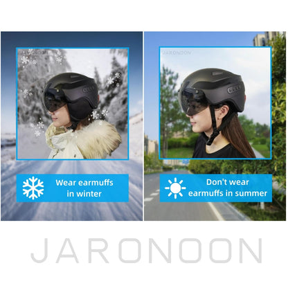 Casque intelligent avec appels Bluetooth améliorés HA03D, caméra enregistreur de conduite intégrée HD 1080P, visière amovible, clignotant arrière