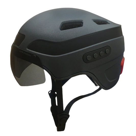 HA03D Upgraded Bluetooth Calling Smart Helmet with 1080P HD Built-in Driving Recorder Camera, Detachable Visor,Turn Signal Taillight