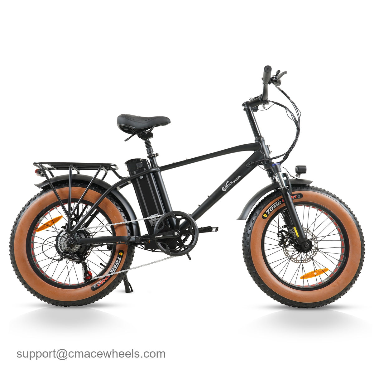 CMACEWHEEL T20 Electric Fat Bike – 250W Rated / 950W Peak Motor, 48V 18Ah Battery, 55 km Range, 20" Fat Tire