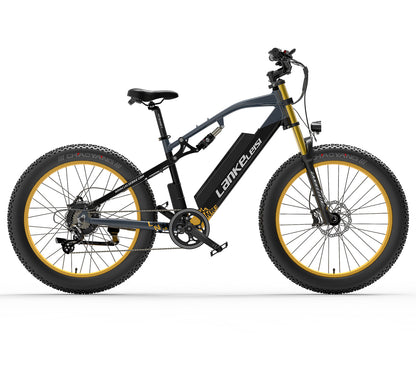RV700 1000W 48V 16Ah Kraftfull elektrisk cykel 26 Inch Beach Bike Mountain Bike Upgraded Oil Spring Downhill Fork Dual Suspension