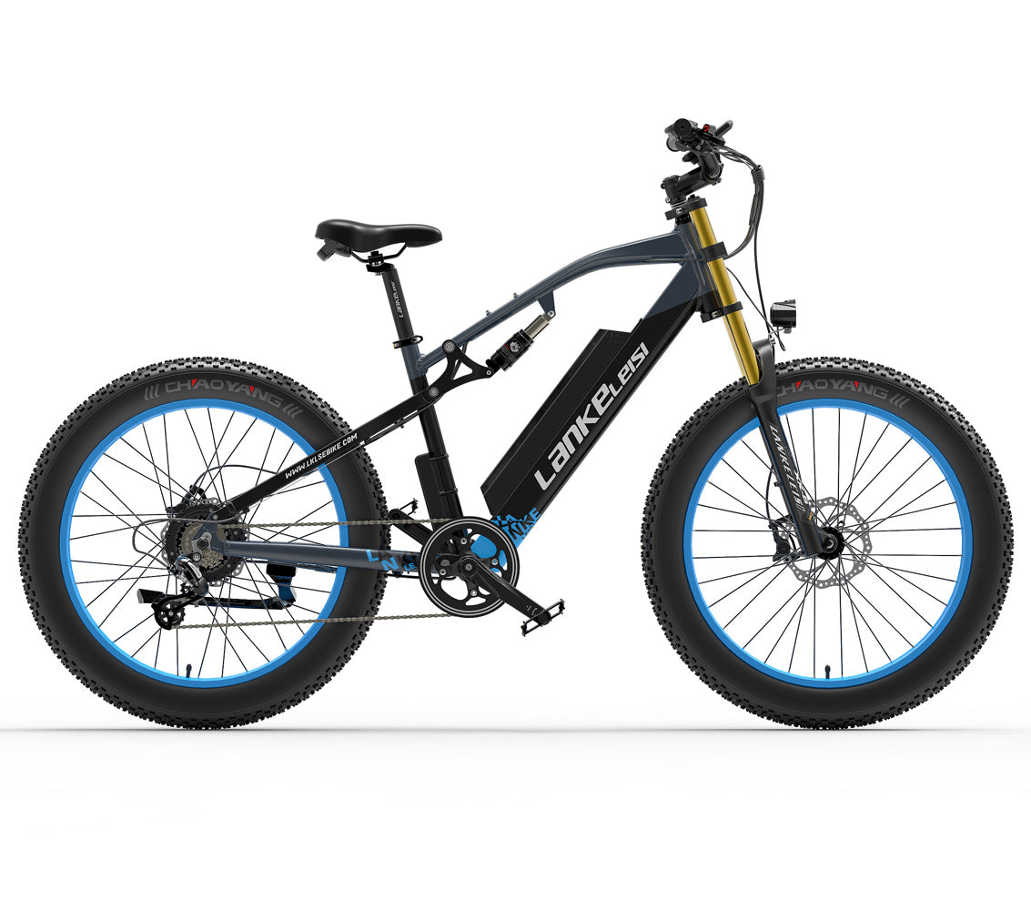 RV700 1000W 48V 16Ah Kraftfull elektrisk cykel 26 Inch Beach Bike Mountain Bike Upgraded Oil Spring Downhill Fork Dual Suspension