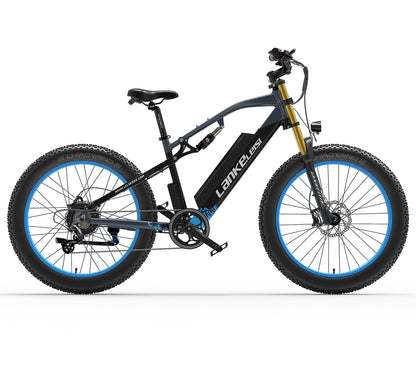 RV700 1000W 48V 16Ah Kraftfull elektrisk cykel 26 Inch Beach Bike Mountain Bike Upgraded Oil Spring Downhill Fork Dual Suspension