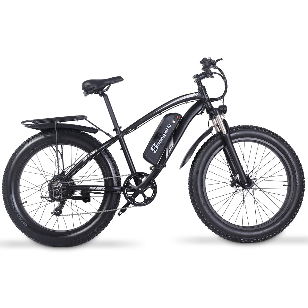 Shengmilo MX02S 26 Zoll Elektrofahrrad 1000W Herren Mountainbike Snowbike 48V17Ah Lithium Batterie 4.0 Fat Tire E-Bike Hydraulische Scheibenbremse
