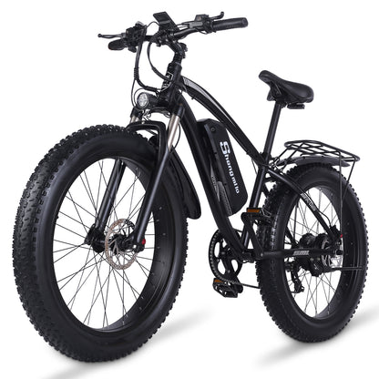 Shengmilo MX02S 26 Zoll Elektrofahrrad 1000W Herren Mountainbike Snowbike 48V17Ah Lithium Batterie 4.0 Fat Tire E-Bike Hydraulische Scheibenbremse