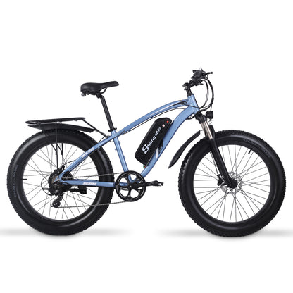Shengmilo MX02S 26 Zoll Elektrofahrrad 1000W Herren Mountainbike Snowbike 48V17Ah Lithium Batterie 4.0 Fat Tire E-Bike Hydraulische Scheibenbremse